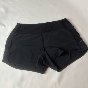 Athleta Ready Set Go Athletic Shorts Running Black Women’s Sz M #598087
